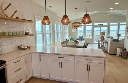 Topsail Beach Casa | A ESTRENAR-¡Las mejores vistas de la isla! Frente al mar, muelle, elevador, piscina, peces!