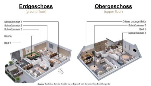 Goldenstedt Apartamento | BesTime - Modernes 5BR Haus mit 2 Parkplätzen