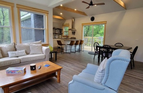 Mongaup Valley Casa | Bethel Woods Cabin with River