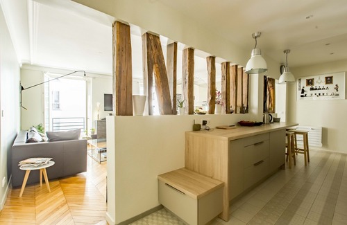 11th Arrondissement Apartamento | Between the Beams - Tres Habitaciones Piso, Capacidad 4