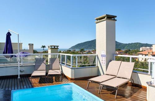 Barra da Lagoa Apartamento | BH56 Conforto, AR, Varanda Gourmet e Vista Linda
