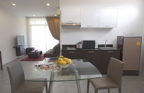 Phuket Apartamento | Gran 1 dormitorio 60 metros cuadrados Vista abierta Phuket Muai Thai Area, Central Festival, ciudad