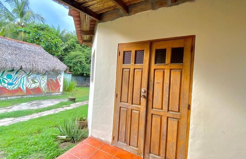 Las Penitas Cabina | Gran piscina para 3 personas Cabaña frente a la playa Ventilador Desayuno
