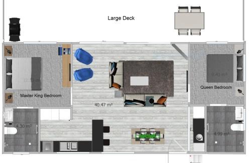 Binalong Bay Casa | BINALONG BRAE @ Bay of Fires Two bedroom both with ensuites