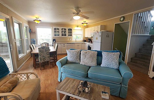 Ocracoke Casa | Vista de pájaro: casa que admite mascotas con vistas al pantano.