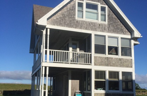 New Shoreham Casa | Block Island - Crescent Beach con hermosas vistas del atardecer sobre la granja Mitchell