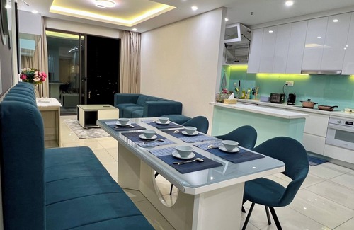 District 10 Apartamento | Blue 3BR HaDo Centrosa with city view and 2 bacony !!!!