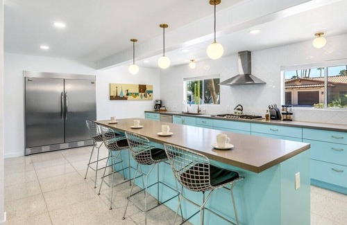 Indian Canyon Casa | Blue Door at Indian Canyons – Mid-Century Retreat with Pool, Spa, Golf Course and Mountain Views