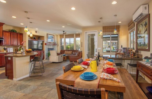 Terra Lago Villa | Coachella Stagecoach villa con muelle privado y vistas a la montaña - Capacidad para 11 personas más