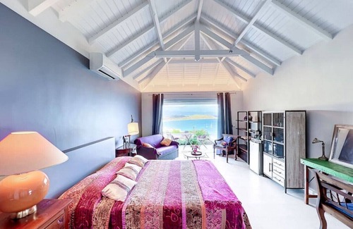 Grand Case Casa | Blue Room in Villa Diamant, pool, sea view