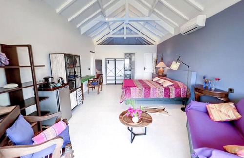 Grand Case Casa | Blue Room in Villa Diamant, pool, sea view