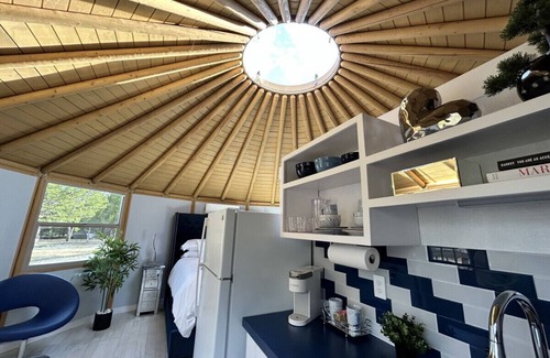 Myra Alquiler De RV | Blue Velvet Yurt Saint Jo Texas