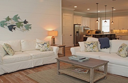 Cassine Village Cabaña | Hermosa casa nueva de una sola planta en Seagrove Beach. 900 pies del acceso a la playa