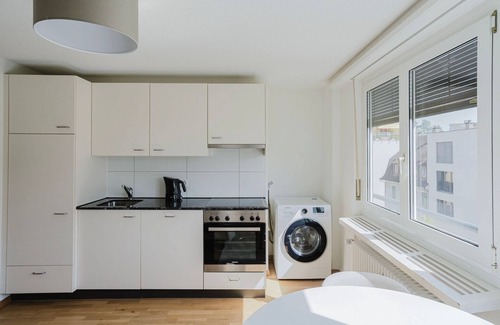 Birsfelden Apartamento | Blueground | Birsfelden, elev, furnished + kitchen