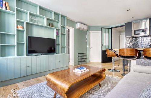 Strasbourg -Saint-Denis Apartamento | Blueground | Montorgueil, nr Chatelet-Les Halles