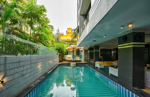 Candolim Apartamento | BluO 1BHK - Shared Pool, Candolim Beach 800m