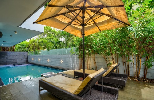 Candolim Apartamento | BluO 1BHK - Shared Pool, Candolim Beach 800m