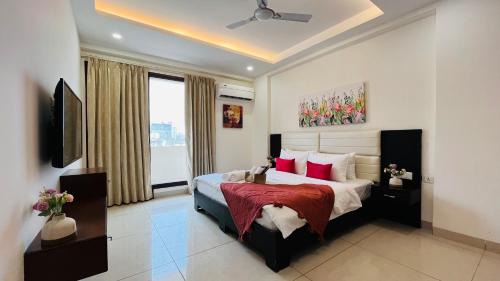 Sector 39 Apartamento | BluO 3BHK Golf Course Road - Balcony, Lift, Terrace