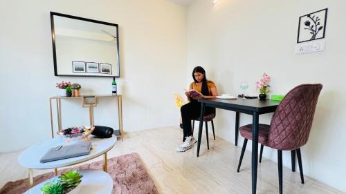 New Town Apartamento | BluO Lake View 1BHK New Town - Terrace Garden, Gym
