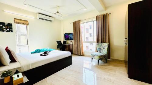 New Town Apartamento | BluO Lake View 1BHK New Town - Terrace Garden, Gym