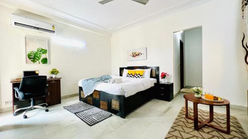 Defence Colony Apartamento | BluO Studio - Defence Colony - BathTub, Kitchen