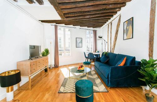 Paris City Center Apartamento | BnBNova - 1BR - Le Louvre & Rivoli
