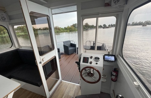 Wildau Alquiler De Eote | Barco 'Hausboot Edda' con terraza privada y Wi-Fi
