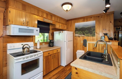 Sugar Grove Cabina | 🐾 Bobcat Run - real log cabin w/ huge hot tub! Near Watauga Lake 🚤 & River 🐟