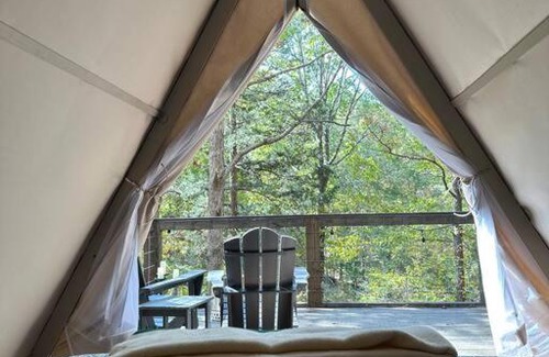Talladega Otro | Bohamia - Cozy A-Frame Glamp on 268 acre forest retreat