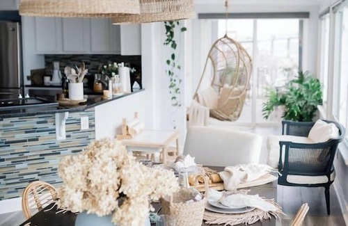 North Carolina Coast Casa | Bohemian Oceanfront family getaway in CB!