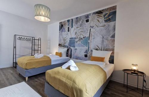 Erfurt Apartamento | BohnApartments - Town House am Stadtpark - Terrasse - Parkplätze - WLAN