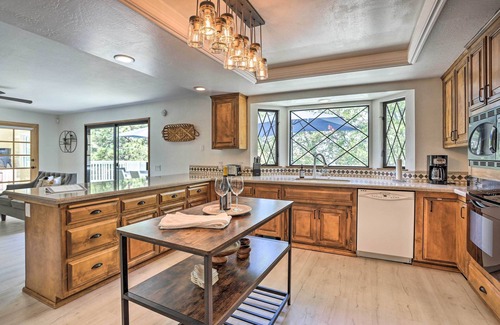 Crestline Casa | Boho-Chic Home w/ Game Room Near Lake Gregory!