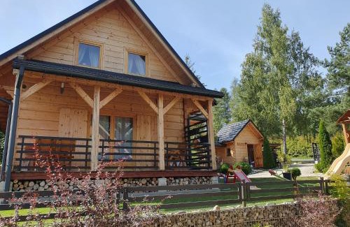 Lapsze Nizne Casa | Borowikowe Zacisze drewniane domy z dostępem do balii i sauny