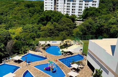 Pousada do Rio Quente Apartamento | Experimente o Park Veredas Flat - ao Lado do Hot Park com Vistas Para a Piscina