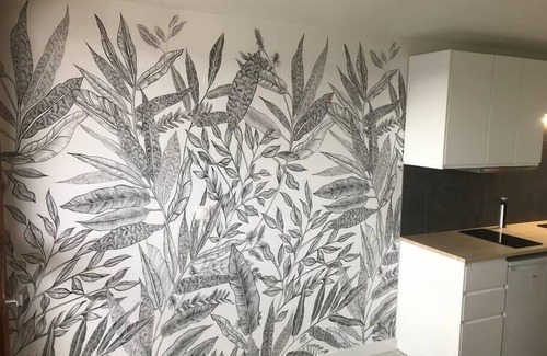 Font-Romeu-Odeillo-Via Apartamento | Nuevo estudio "jungle" - vista panorámica - estacionamiento - centro de la ciudad