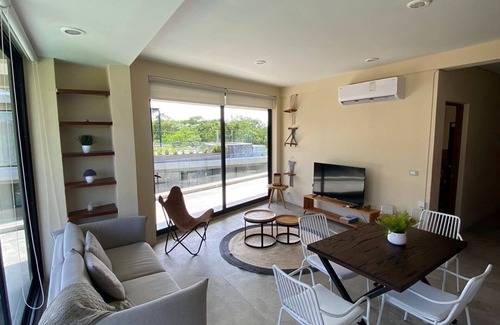 Tulum City Center Apartamento | Brand New 2 BR PH Private Pool X9
