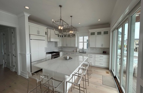 Stone Harbor Casa | Recientemente renovado Bay Home w / resbalones de barco