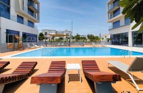 Al Safa Apartamento | Brand new Canal Residence complex 1 BD Apt