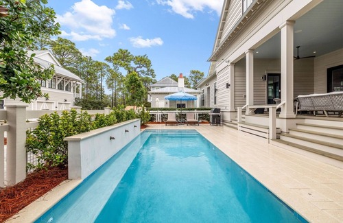 Santa Rosa Beach Casa | BRAND NEW CONSTRUCTION! WaterColor! LSV, Bikes, & Private Heated Saltwater Pool!