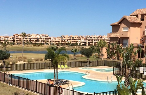 Torre-Pacheco Apartamento | Nueva marca de lujo en primera línea de Apartamento Con Golf, piscina y vistas al lago