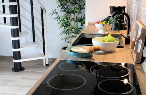 Trzesacz Apartamento | Nuevo estudio TOP apartamento "Comfort" con aire acondicionado en el mar Báltico cerca de Rewal
