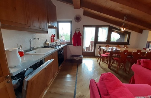 Cortina d'Ampezzo Apartamento | Vista impresionante! Cortina centro a 1,3 km.