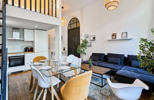 Wazemmes Apartamento | Bright 3-bedroom apartment with mezzanine beds