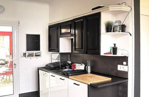 Landevennec Villa | Bretaña - Crozon: Villa, vista al mar con piscina privada climatizada