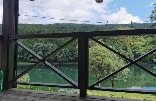 Beserovina Cabina | Brvnara na obali reke Drine
