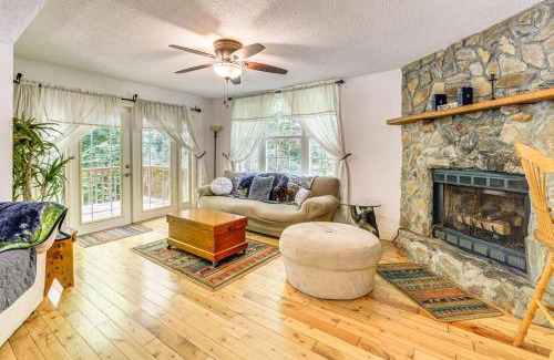 Bryson City Casa | Bryson City Cottage with Hot Tub and Waterfall Views!