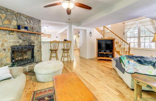 Bryson City Casa | Bryson City Cottage with Hot Tub and Waterfall Views!