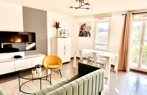 Les Mousseaux Apartamento | BtoBed - Location Professionnelle - Appartement 4 personnes Parking Gratuit - Proche Parc des Expositions et Aéroport CDG