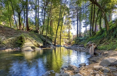 Boulder Creek Cabina | By The River - RV Masoods Lodge Boulder Creek, CA