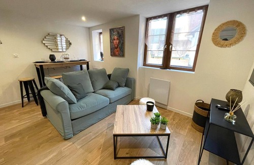 Obernai Apartamento | Côté Ville-Apartamento-Baño con bañera
